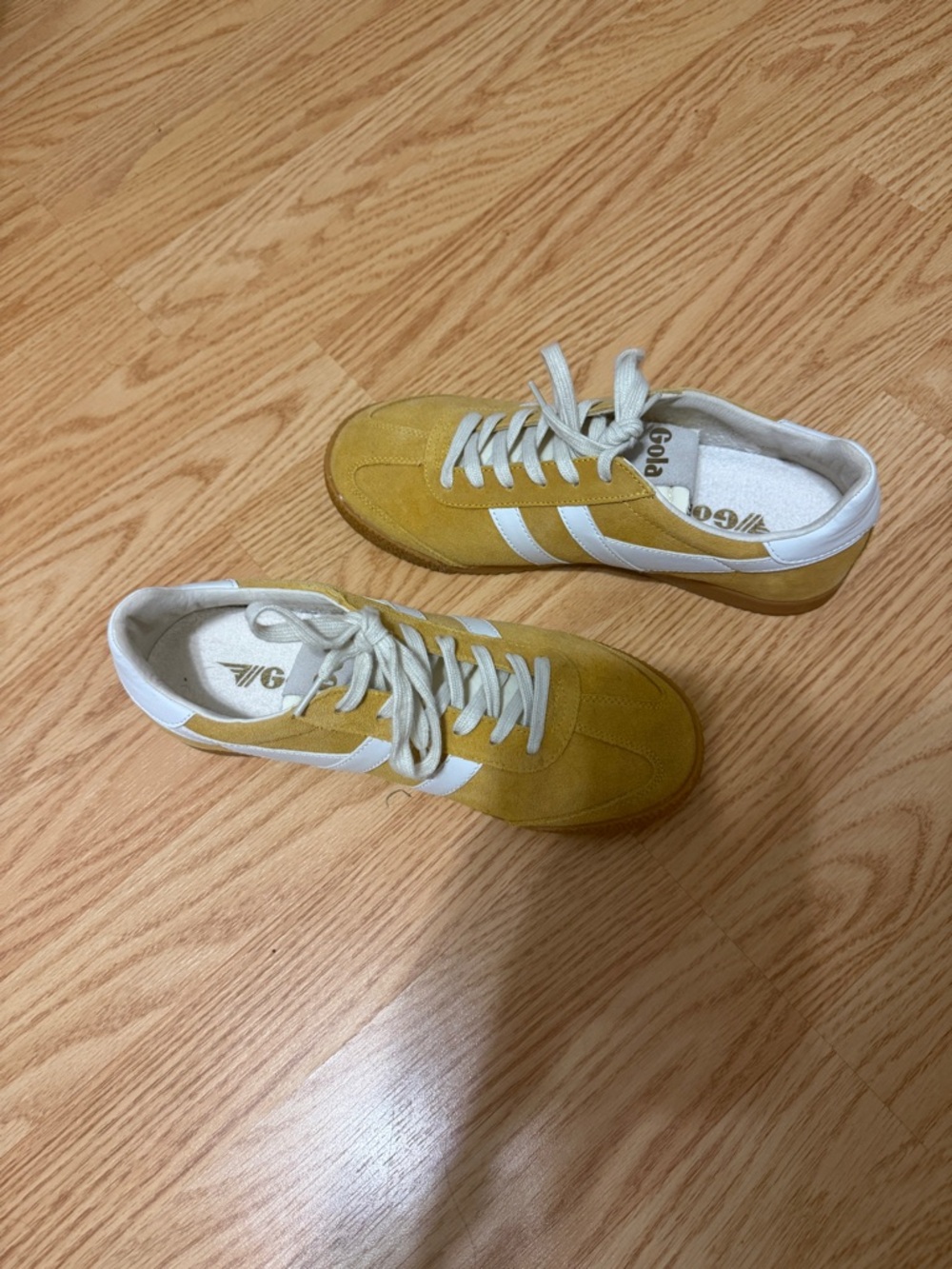 Gola Yellow and White Suede Sneakers - Picture 3 of 3
